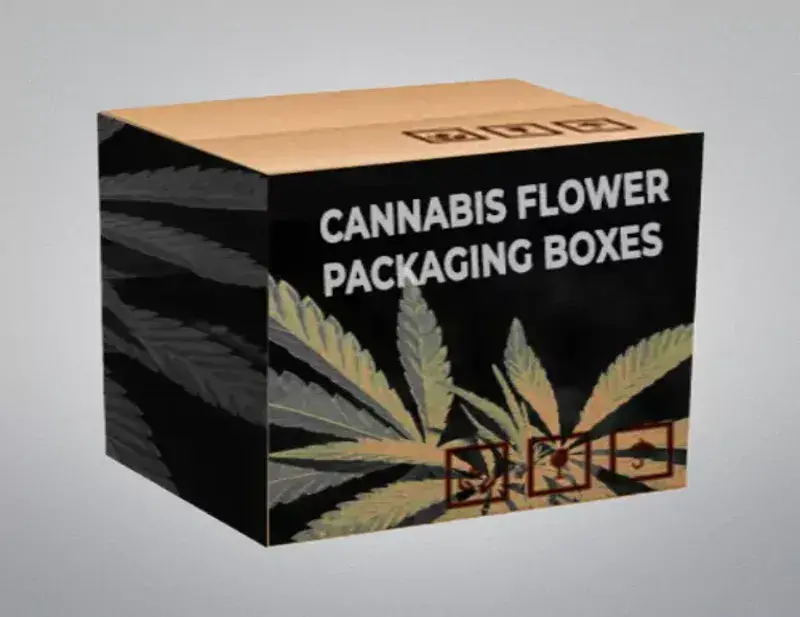 Custom Printed Cannabis Flower Packaging Boxes