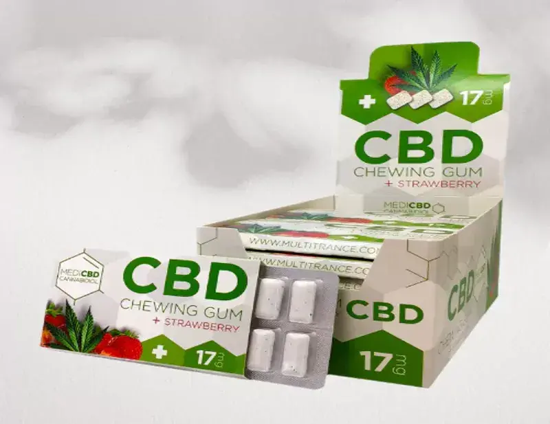 Custom Printed CBD Chewing Gum Boxes