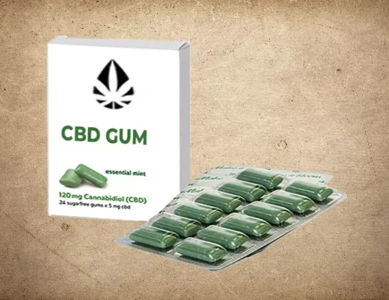 CBD Chewing Gum Boxes Packaging