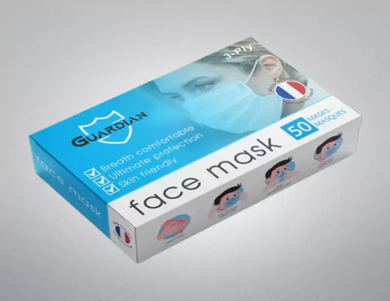 Face Mask Boxes Manufacture USA