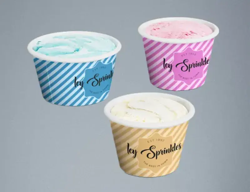 ICE Cream Cups Packaging