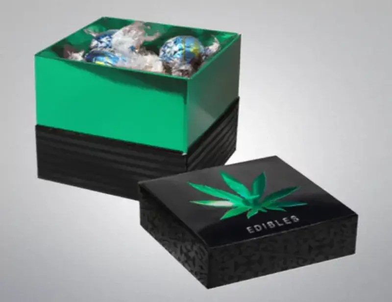 Custom Printed Marijuana Edible Boxes With Logo