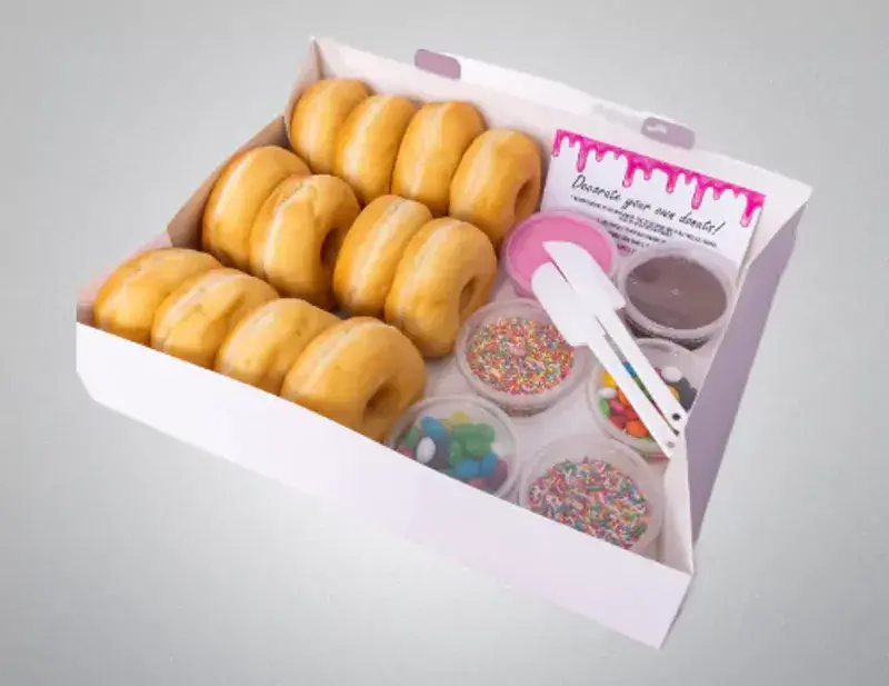 Pink Donut Boxes With Logo