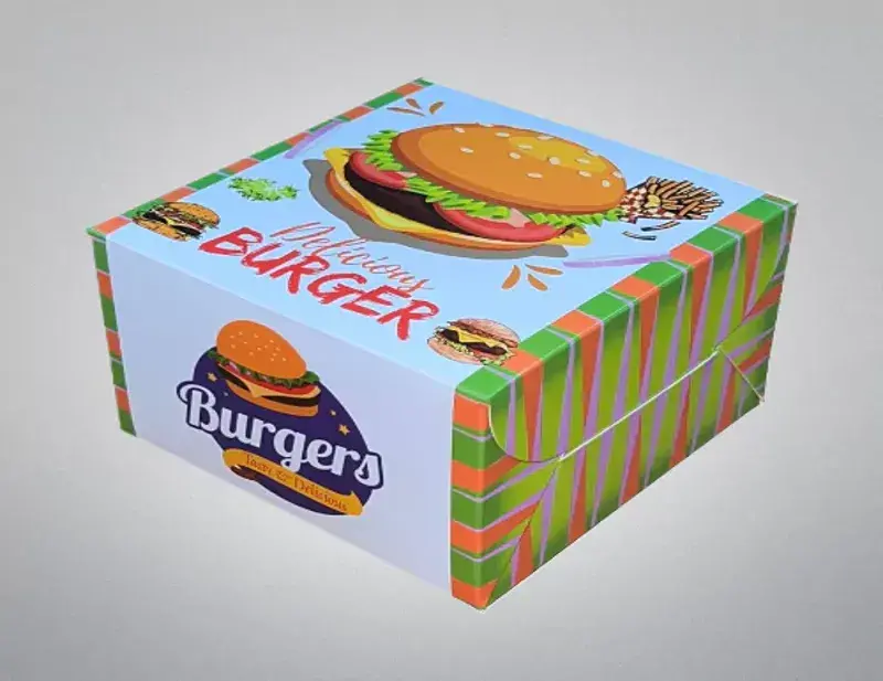 Custom Printed Burger Boxes With Logo