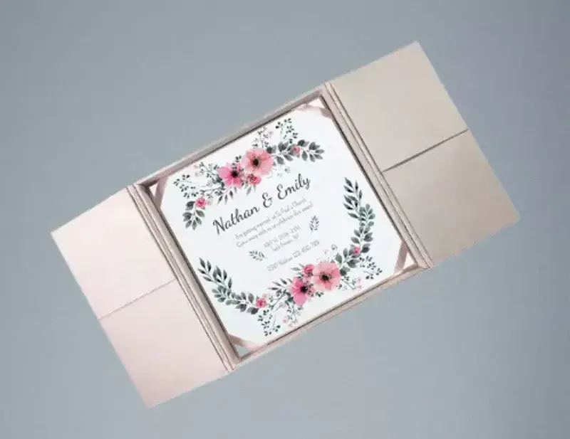 Custom Wedding Card Boxes With Logo