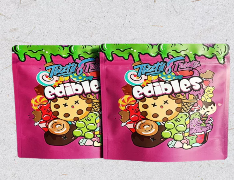 printed custom edible mylar bags