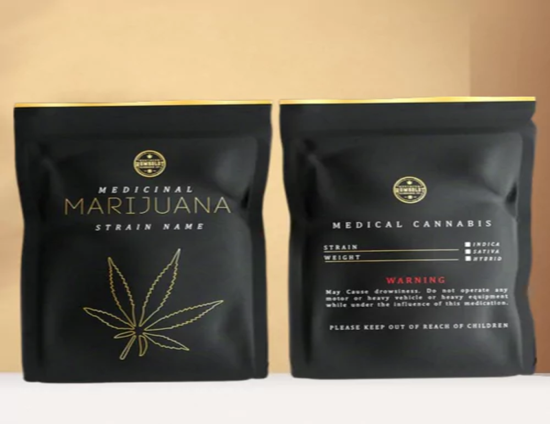 Printed Marijuana Mylar Bags