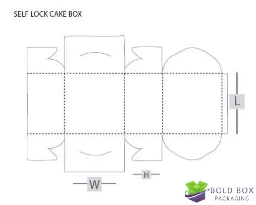 Self-Lock Cake Box Style